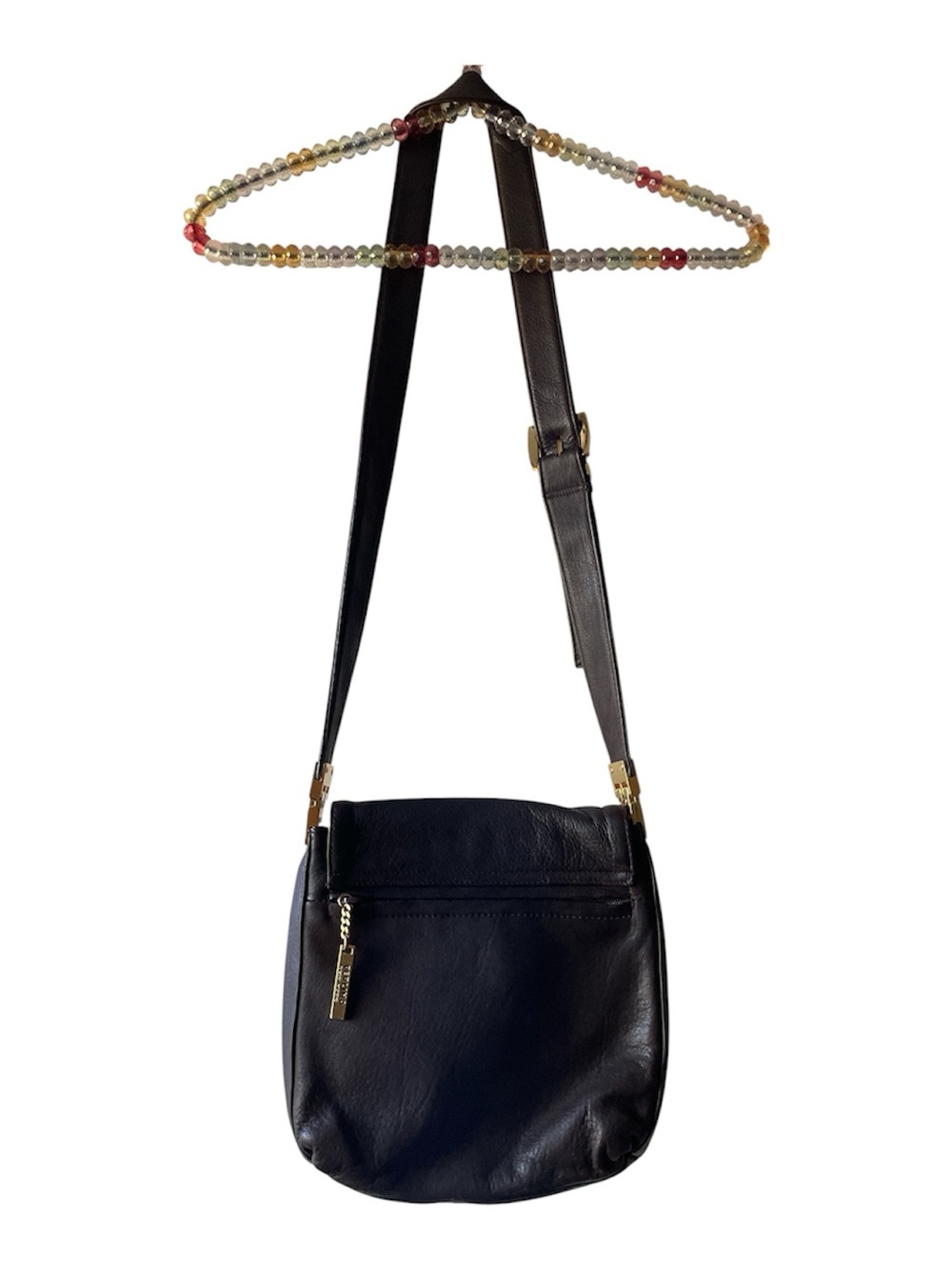Perlina Brown Crossbody Leather Shoulder Bag